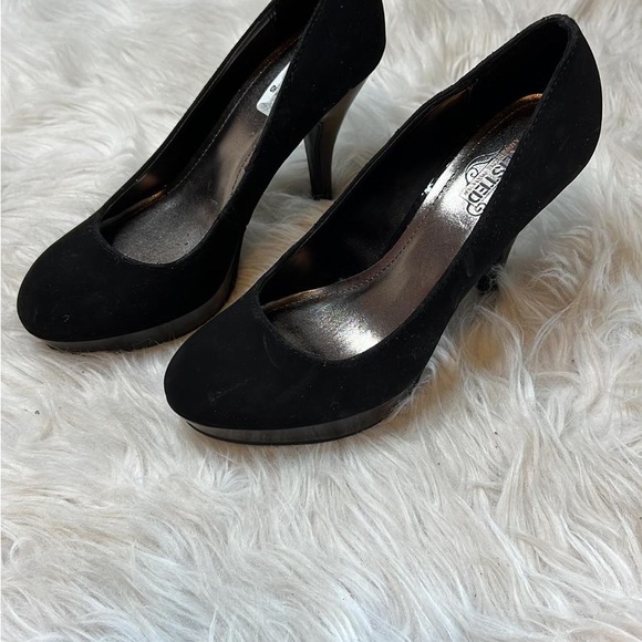 Kenneth Cole Unlisted FILE SYSTEM Pumps - Grey Black HEELS - Picture 6 of 10